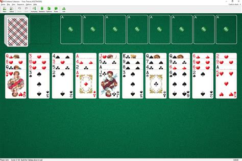 40 thieves solitaire green felt.